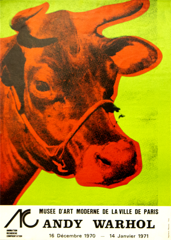 《奶牛》系列，胶印版画，1970年